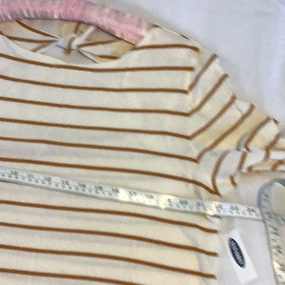 Tunic, XL, Ivory with gold stripes, New with tags. - Picture 3 of 7
